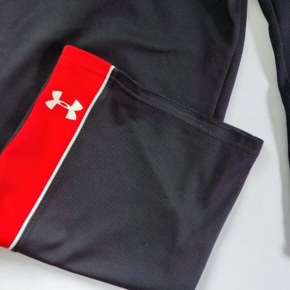 Under Armour Warm-up jogger women's size XL black red design lightweight - Picture 10 of 14
